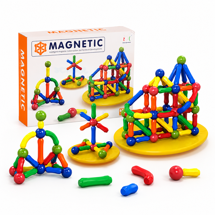 Magnetic Construction Set (64 Pcs)